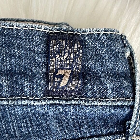 7 For All Mankind Mid Rise Original Bootcut Jeans Sz 26 - Picture 3 of 11